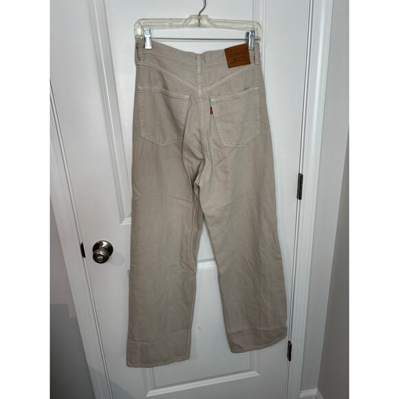 Levi's® Premium High Loose Women’s Jeans  Wide Leg Mushroom Grey Size 27 - Picture 7 of 9